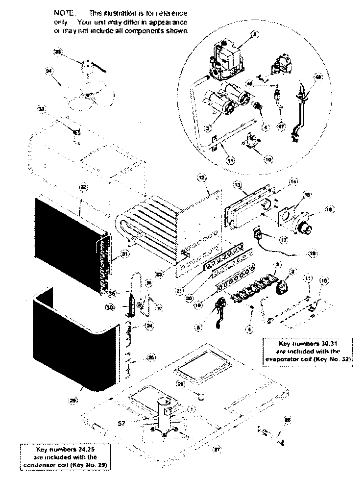 Inside cabinet parts