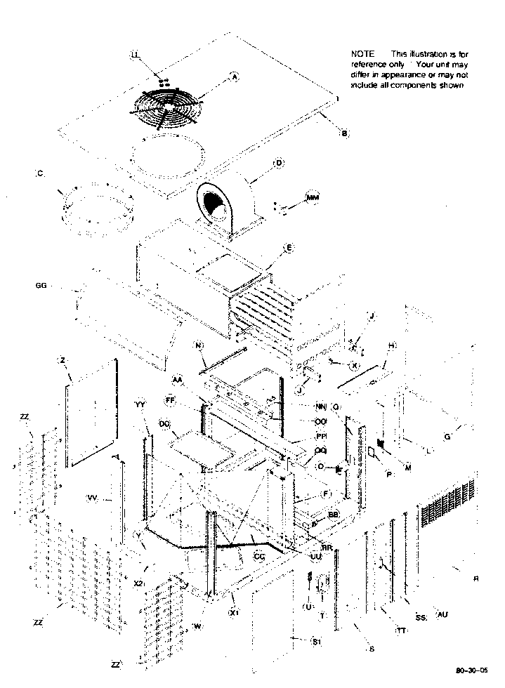 Outside cabinet parts