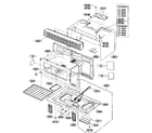 Kenmore 72180599401 oven cavity parts diagram