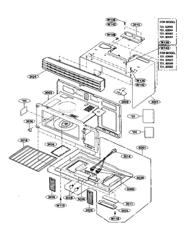 Oven cavity parts