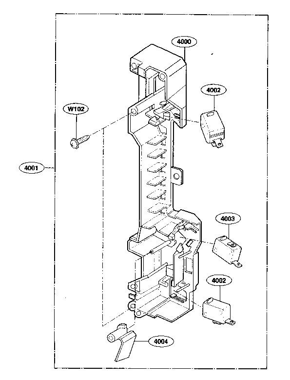Latch board parts