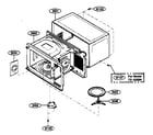 Kenmore 72163299303 oven cavity parts diagram