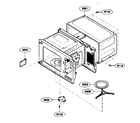 Kenmore 72165002400 oven cavity parts diagram