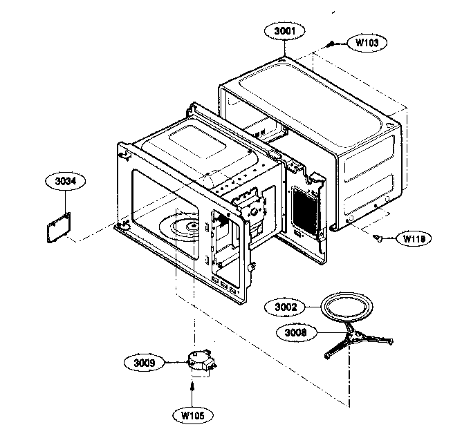 Oven cavity parts