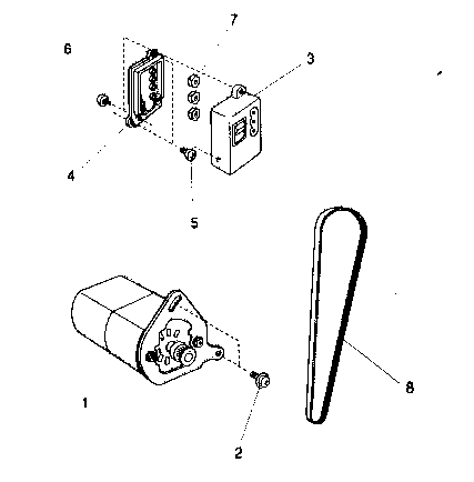 Motor belt assy
