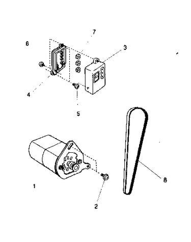 Motor belt assy