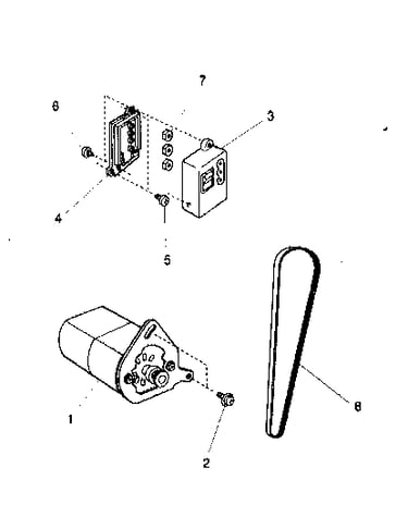Motor belt assy