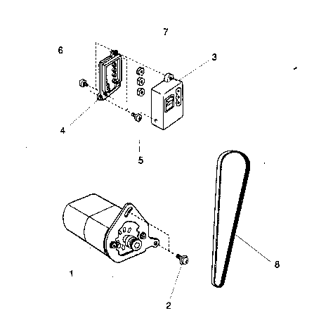 Motor belt assy
