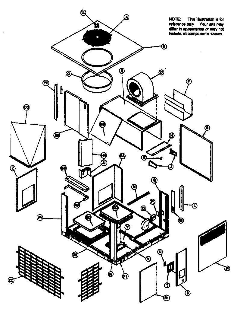 Outside cabinet parts