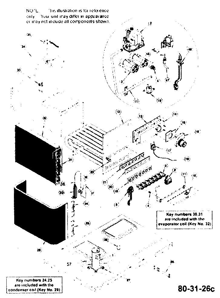 Inside cabinet parts
