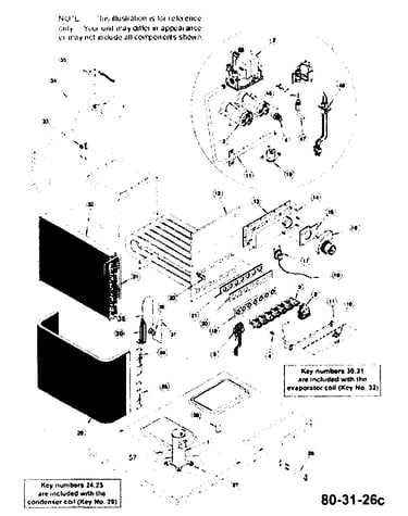 Inside cabinet parts