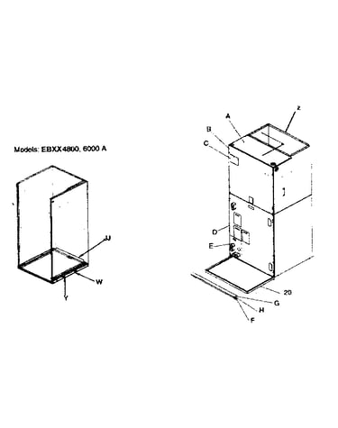 Outside cabinet