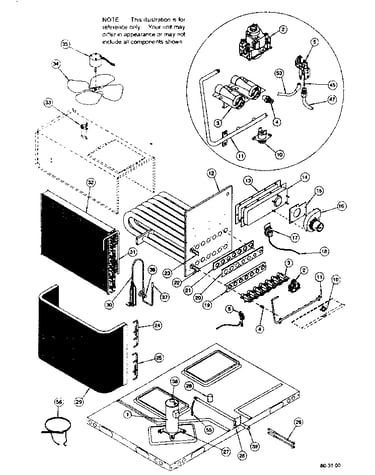 Inside cabinet parts