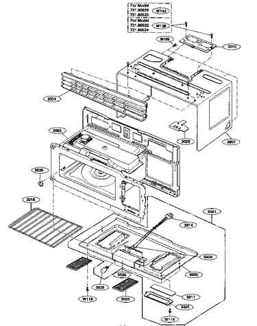 Oven cavity parts