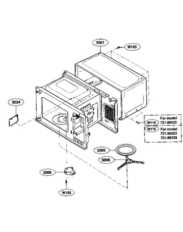 Oven cavity parts