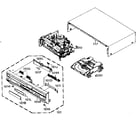 Toshiba SD-V392SUA cabinet parts diagram