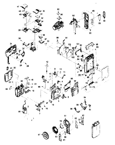 Frame/casing parts