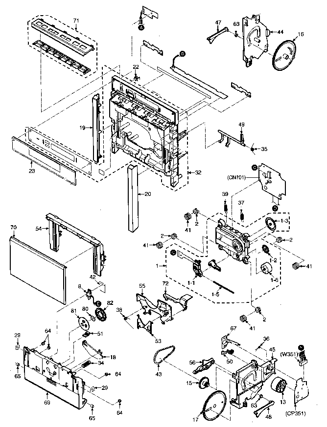 Outside cabinet parts