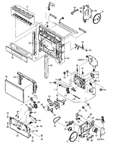 Outside cabinet parts