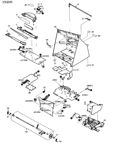 Inside cabinet parts