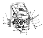 Porter Cable BSV550-WTY1 motor assy diagram