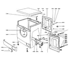 Supra SW5L40D cabinet parts diagram