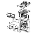 Panasonic SC-AK230P cabinet parts diagram