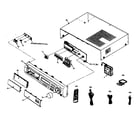 Panasonic SA-HT680P cabinet parts diagram