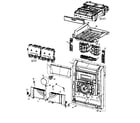Panasonic SA-AK630P cabinet parts diagram