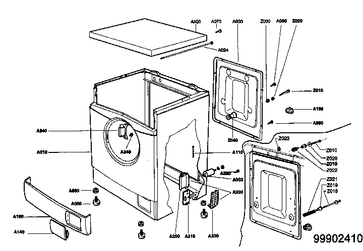Outside cabinet parts