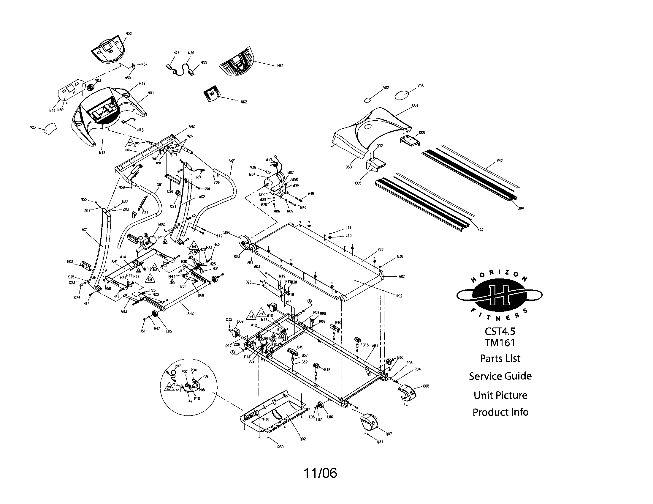 Treadmill assy