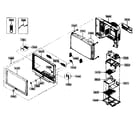 Samsung TX-R3080WH cabinet parts diagram