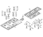 Bosch NGP945UC/01 grille assy diagram