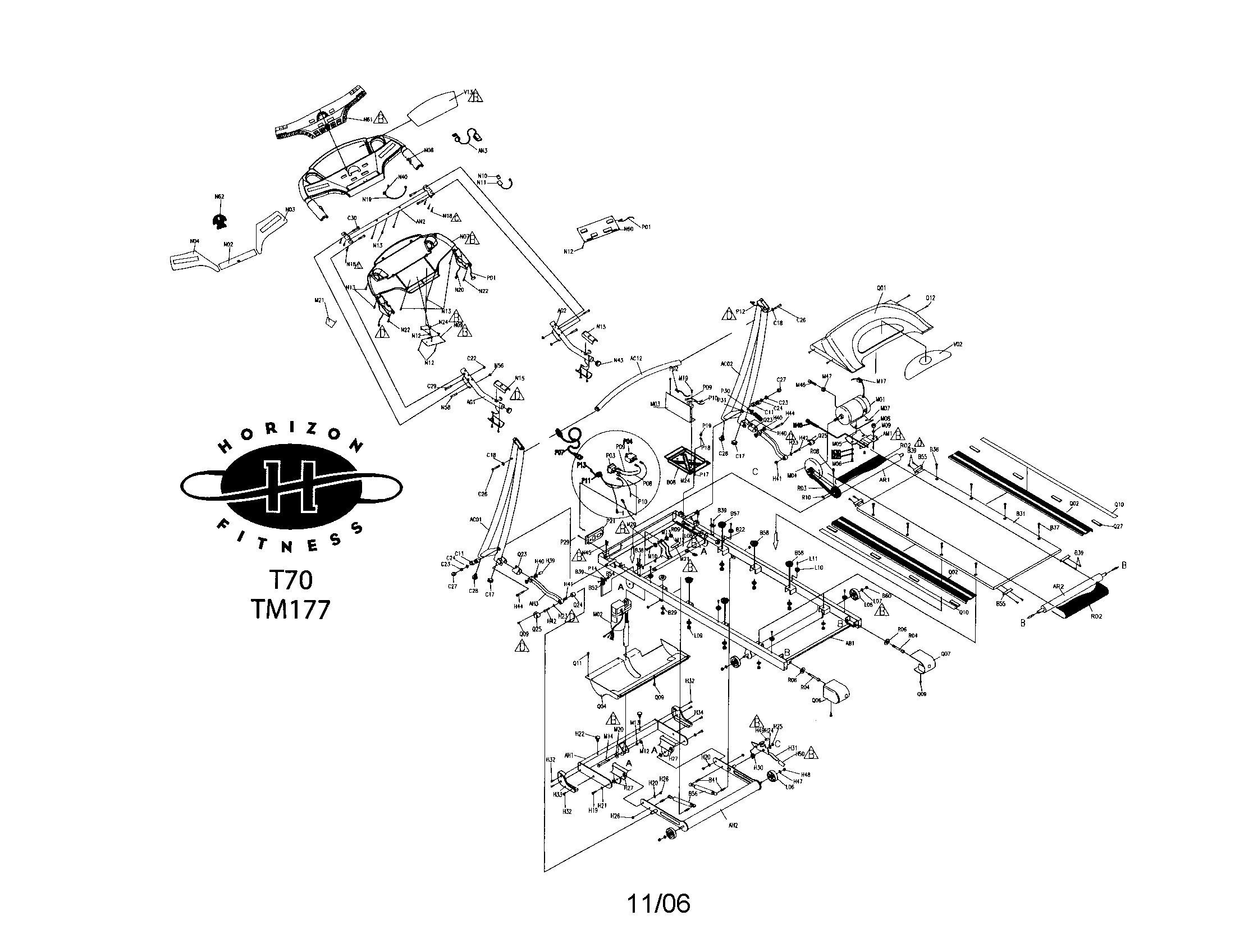 Treadmill assy