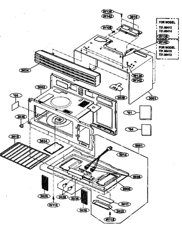 Oven cavity parts