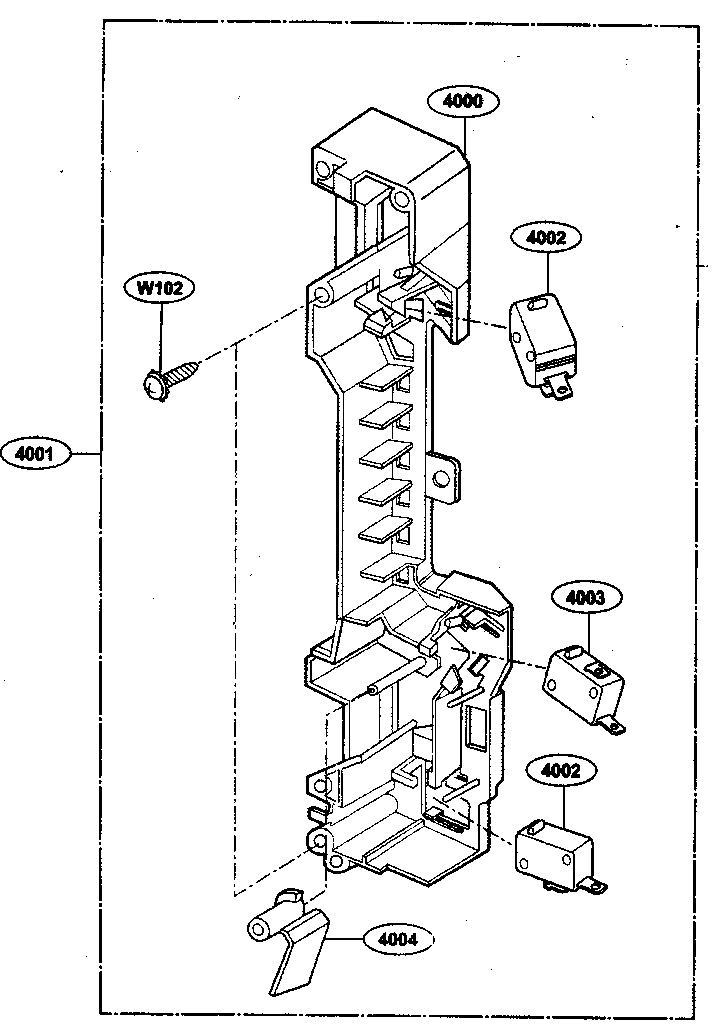 Latch board parts