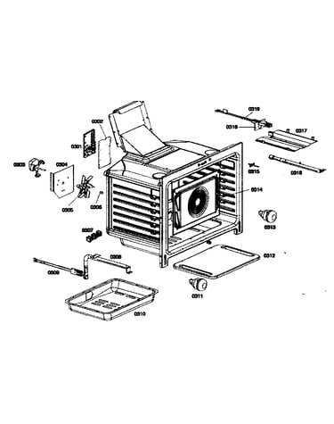 Oven cabinet parts