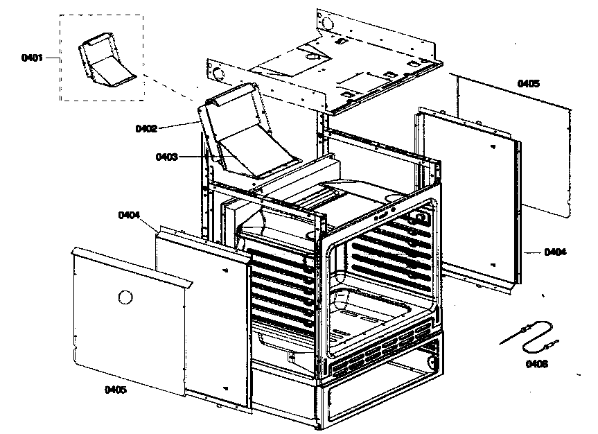 Outside cabinet parts