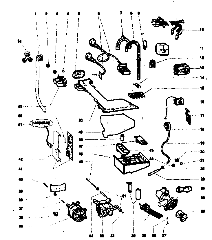 Controls/water inlet