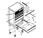 Craftsman 706619390 cabinet parts diagram