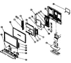 Westinghouse LTV-27W2 cabinet parts diagram