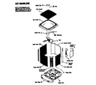 ICP C4A330GKA100 cabinet parts/fan/motor diagram
