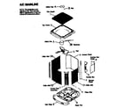 ICP T4A348GKA100 cabinet parts/fan/motor diagram