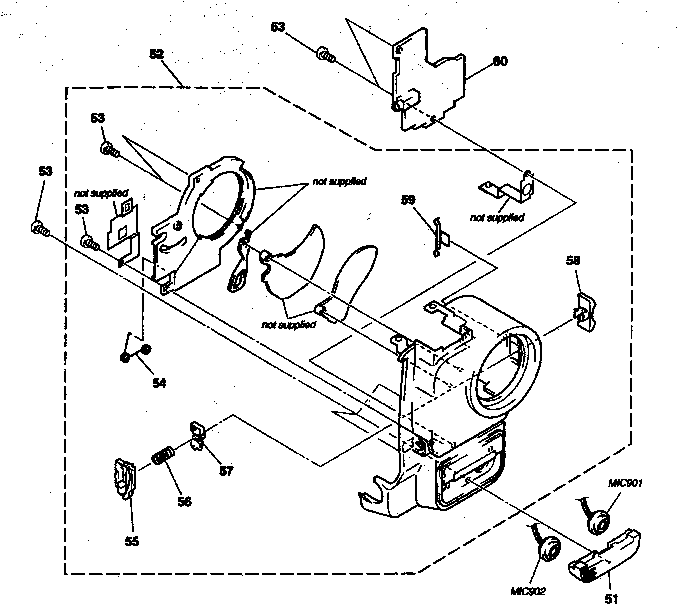 Front panel block assy