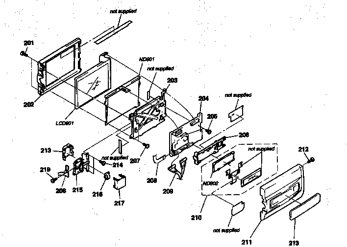 Lcd block assy