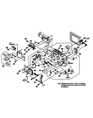 Cabinet r/block assy