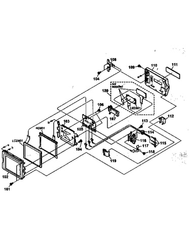 Lcd block assy