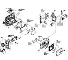 Hitachi DZ-MV230A cabinet parts 1 diagram