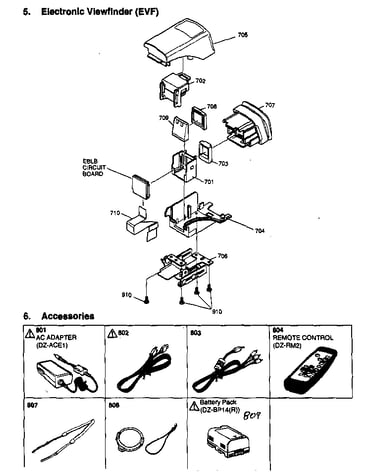 Evf assy/accessories