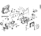 Hitachi DZ-MV100A cabinet parts 1 diagram